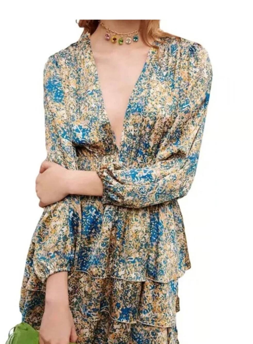 Maje Abstract Print Mini Dress. Size 40 (US Large. NWOT
